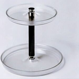 ROOM ESSENTIALS 2 Tier Tray Kitchen Bathroom Makeup Jewelry Tray